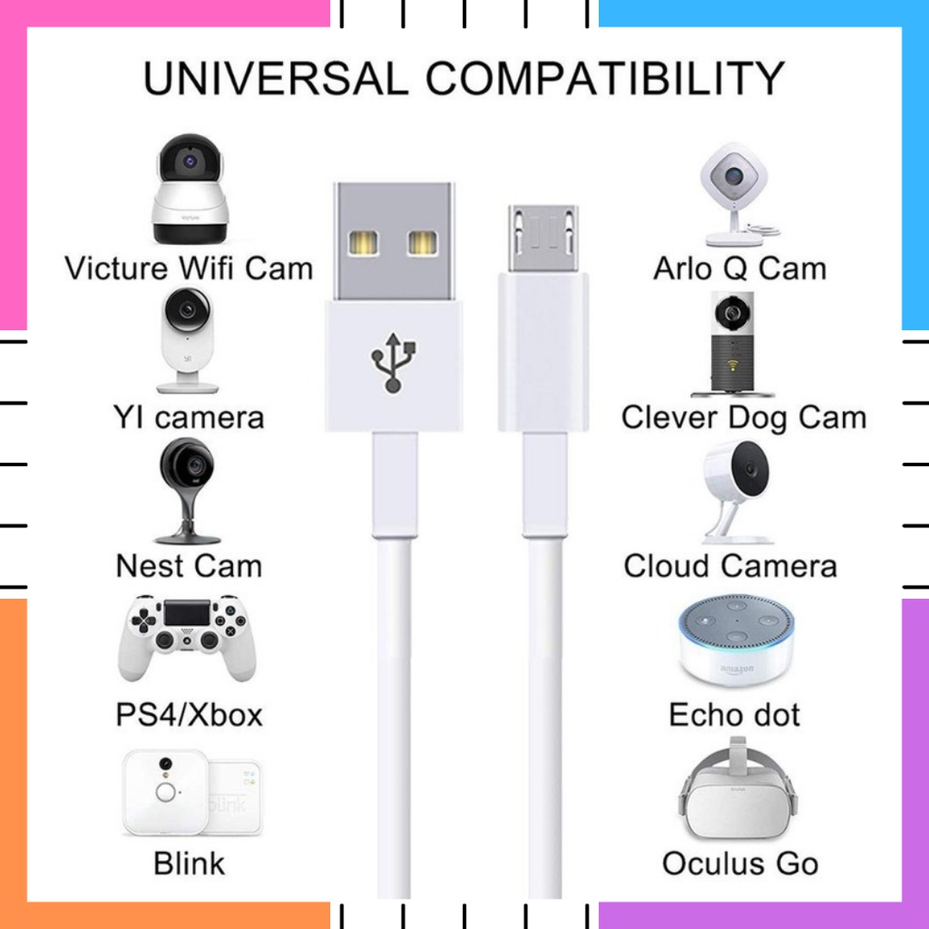 จัดส่งที่รวดเร็ว1M 2m 3M 5M 8M 10M ยาว Micro USB Charger สายไฟ Micro USB สายชาร์จสายเคเบิลข้อมูลใช้งานร่วมกับสําหรับโทรศัพท์กล้องจอภาพกล้องวงจรปิด ราคา ถูกที่สุด ดีลบีเคเค แกลเลอรีภาพที่ 2