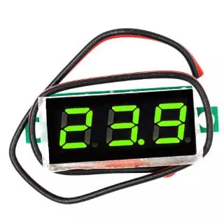 โวลต์มิเตอร์ดิจิทัล 2.5v - 40v ขนาดเล็ก 0.28 นิ้ว 0.28 Inch 2.5V-40V Mini Digital Voltmeter Voltage Tester Meter Digital Voltmeter