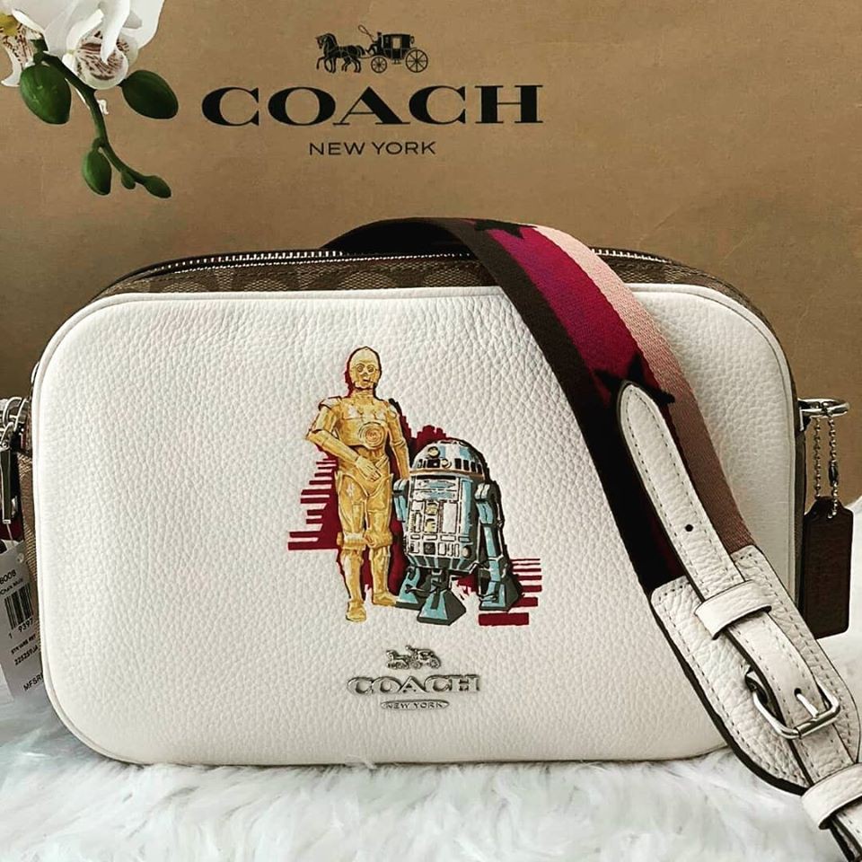 COACH STAR WARS X COACH JES CROSSBODY IN SIGNATURE CANVAS WITH C-3PO AND R2-D2