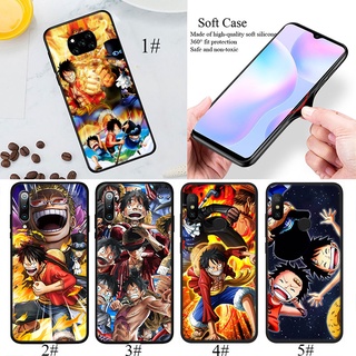 เคสซิลิโคนนิ่ม ลายลูฟี่ One Piece UU75 สําหรับ Xiaomi Redmi Note 9 Pro Max 9T 9C 9S Prime NFC