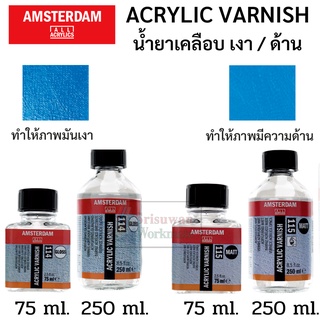 น้ำยาเคลือบสีอะครีลิค Amsterdam Acrylic Varnish เคลือบเงา / เคลือบด้าน ขนาด 250ml/75ml อัมสเตอร์ดัม Gloss 114 / Matt 115