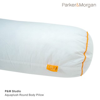 P&amp;M STUDIO : หมอนข้างกลมไมโครไฟเบอร์ขนาดใหญ่พิเศษ 23x140 ซม : Aquaplush Round Body Pillow European Size 9x55 inches