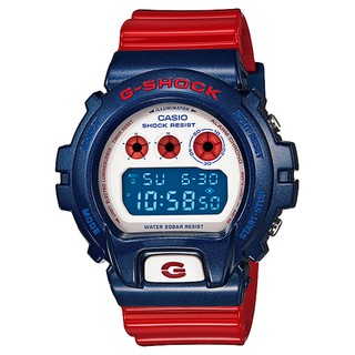 Casio G-Shock นาฬิกาข้อมือ สุภาพบุรุษ สายเรซิน รุ่น DW-6900AC-2DR -
สีน้ำเงิน/แดง