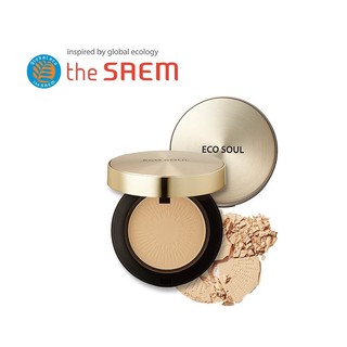 [THE SAEM] Eco Soul Luxury Gold Pact 9g  สนธิสัญญาทองคํา หรูหรา  สินค้าเกาหลีแท้ๆส่งตรงจากเกาหลี