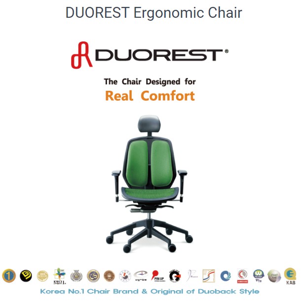 🌟ลดล้างสต๊อก🌟 DUOREST Alpha-80H เก้าอี้เพื่อสุขภาพ เก้าอี้สำนักงาน Ergonomic Duoback สินค้าเกาหลี