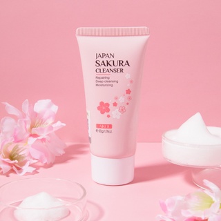 โฟมล้างหน้า LAIKOU Sakura Cleanser ทำความสะอาดผิวหน้า โฟมทำความสะอาดหน้า