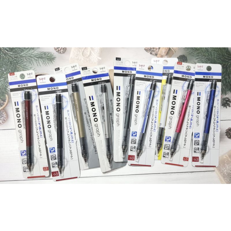 ดินสอกด เขย่า Tombow Mono Graph สีมาตรฐาน