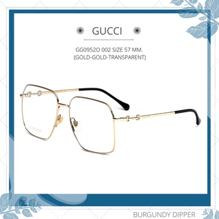 กรอบแว่นตา GUCCI รุ่น GG0952O 002 SIZE 57 MM. (GOLD-GOLD-TRANSPARENT)