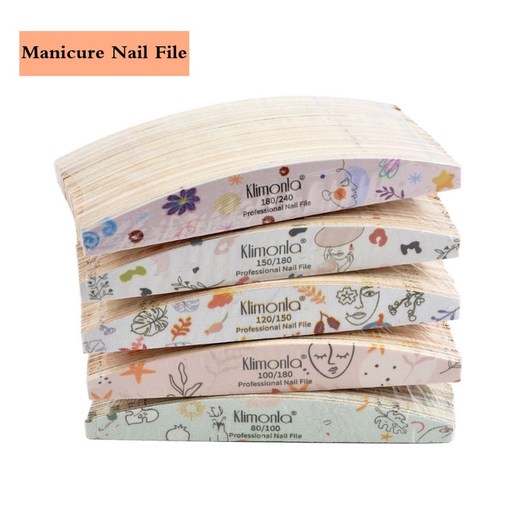 ตะไบขัดเล็บ สองด้าน บัฟเฟอร์ขัดเล็บ สีเทา สําหรับขัดเล็บ UV