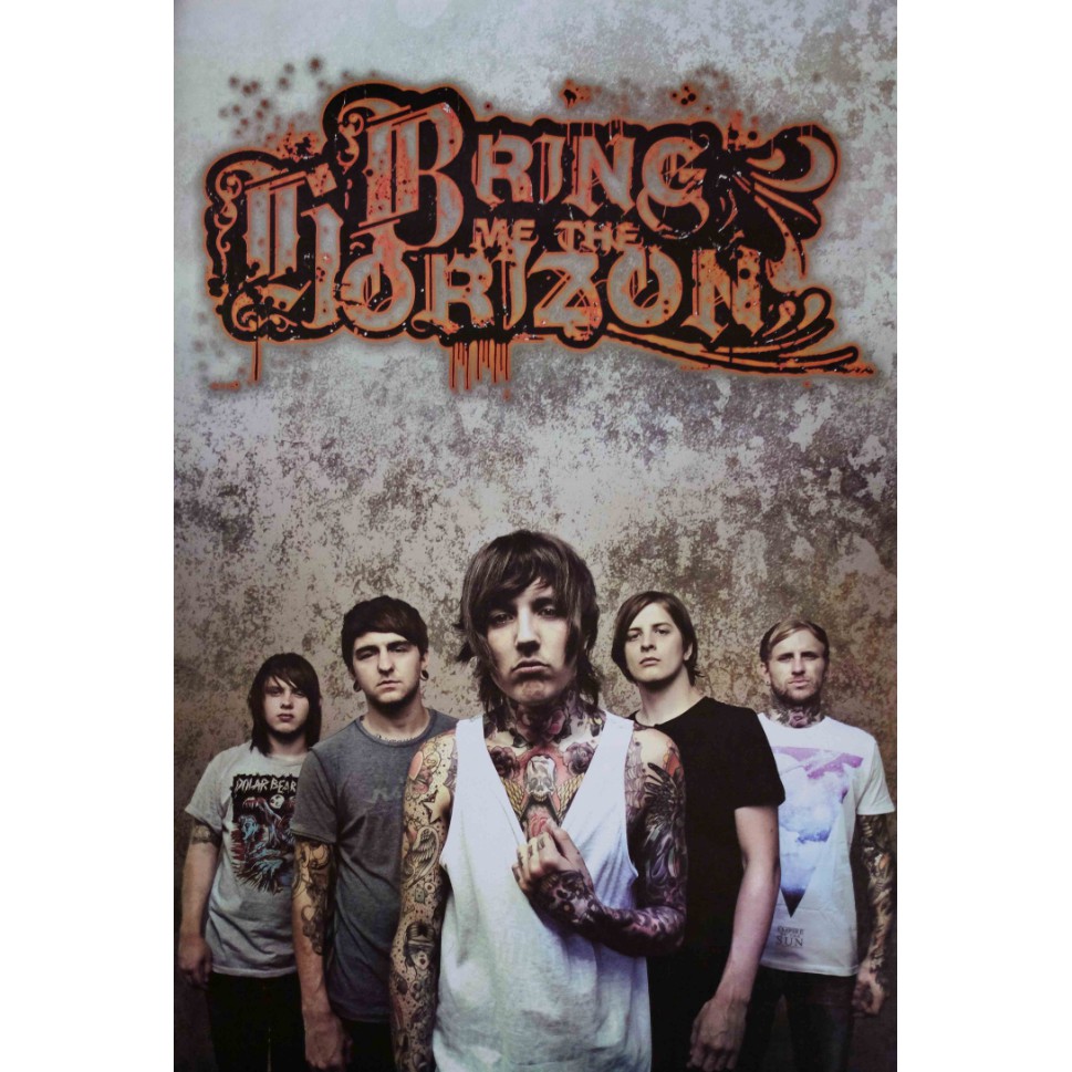 โปสเตอร์ Bring Me The Horizon บริงมีเดอะฮอไรซัน โปสเตอร์วงดนตรี โปสเตอร์ติดผนัง  โปสเตอร์สวยๆ Poster - By_Sainam - Thaipick