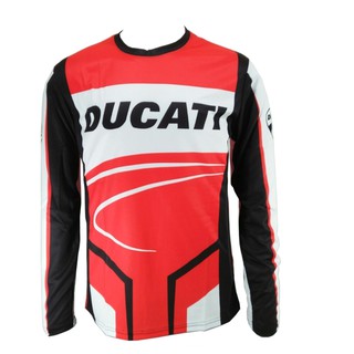 เสื้อยืดแขนยาว Ducati เนื้อผ้าไมโคไฟเบอร์ มีประสิทธิภาพในการซับเหงื่อสูง🔥พร้อมส่ง🔥มีเก็บปลายทาง