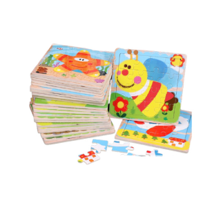 โปรโมชั่น : พร้อมส่งจิกซอว์ไม้3มิติ ขนาด15x15×0.3cm. ของเล่นเสริมพัฒนาการ