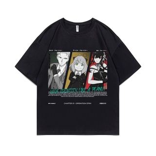 เสื้อยืดครอปใหม่ เสื้อยืดลําลอง ผ้าฝ้าย 100% แขนสั้น พิมพ์ลายการ์ตูน Spy X Family Loid Forger Anya Forger Yor Forger Man