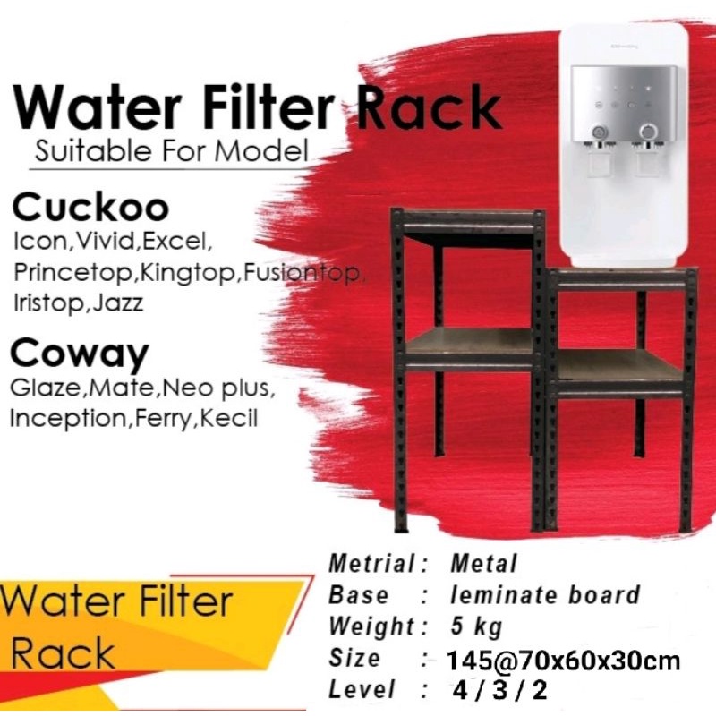 WATERFILTER RACK RAK เครื่องกรองน้ํา ที่วางกรองน้ํา ตะแกรงอเนกประสงค์ Cuckoo Coway KITCHEN RACK RAK 
