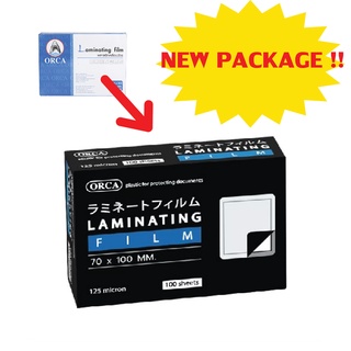 Orca ออร์ก้า พลาสติกเคลือบบัตร(Laminate) ขนาด 70x100 mm บรรจ…