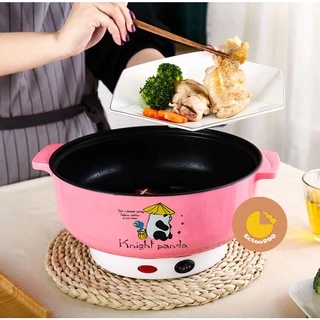 [ลูกค้าใหม่ 1 บาท] 🍜🍜หม้อไฟฟ้า ต้ม อุ่น ผัด มีสินค้าพร้อมส่ง หม้อ 22 CM เทปล่อนไม่มีซึ้ง