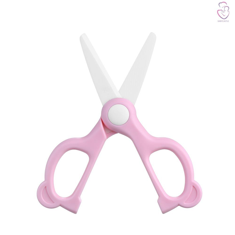 bcaBaby Food Scissors Ceramic with Storage Box Portable Baby DIY Food ...