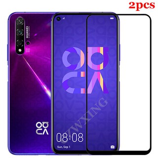 2PCS กระจก Huawei Nova 5T Tempered Glass Full Cover Glue Glass Screen Protector กระจกครอบเต็ม ป้องกันหน้าจอ