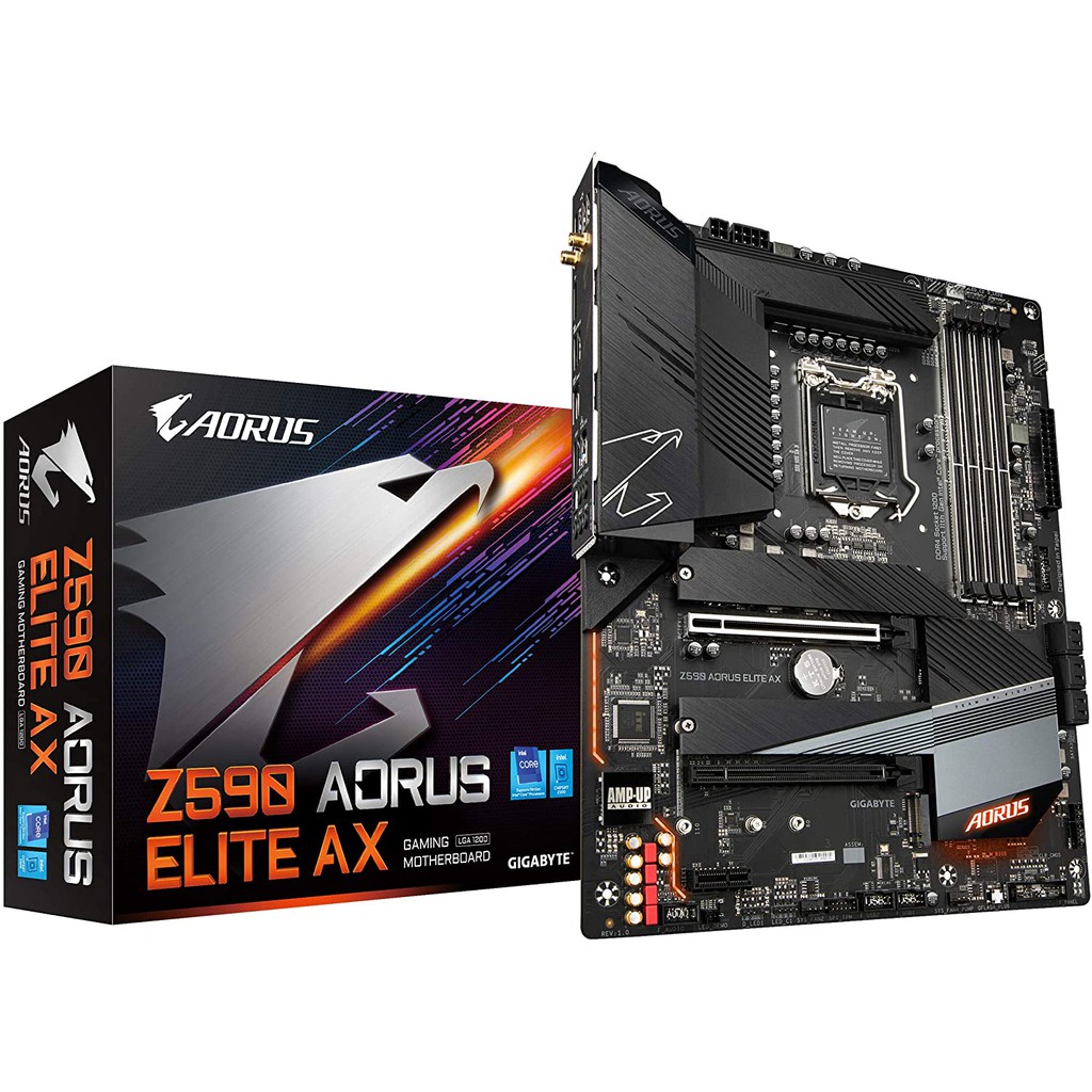 GIGABYTE Z590 AORUS Elite AX (LGA 1200/ Intel Z590 ATX/Triple M.2) Mainboard