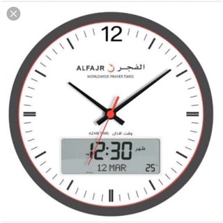 ิิิิBRAND AL FAJR นาฬิกาอาซาน นาฬิกาปลุก สำหรับบอกเวลาละหมาด ด้วยเสียงอาซาน แขวนผนัง AZAN CLOCK FOR MUSLIM