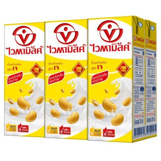 ไวตามิลค์ นมถั่วเหลืองยูเอชที สูตรเจ ขนาด 250 มิลลิลิตร แพ็ค 6 กล่อง Vitamilk UHT Soymilk J Formula Size 250 ml.Pack 6