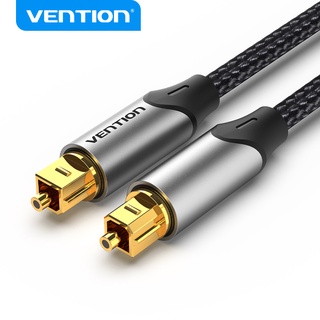 Vention สายสัญญาณเสียงออปติคอลไฟเบอร์ 5.1 S / PDIF Toslink ผ้าฝ้ายถักตาข่าย PVC สําหรับ PS4 / Xbox, TV / ลําโพง BAV