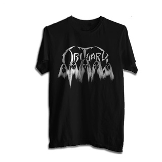 เสื้อยืดวินเทจเสื้อยืด พิมพ์ลายวง Obituary Metal Legend Series 2 สีดําS-5XL