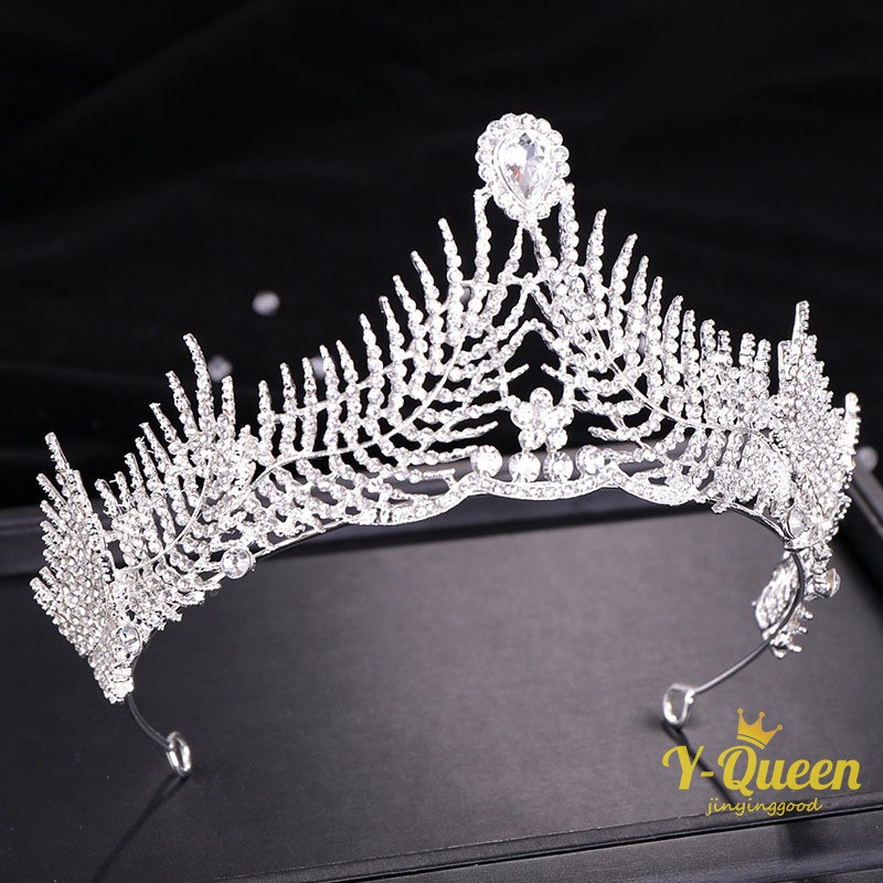 Headpieces, Tiaras & Flower Crowns 143 บาท y – q มงกุฎคริสตัลหรูหราอินเทรนด์ Fashion Accessories