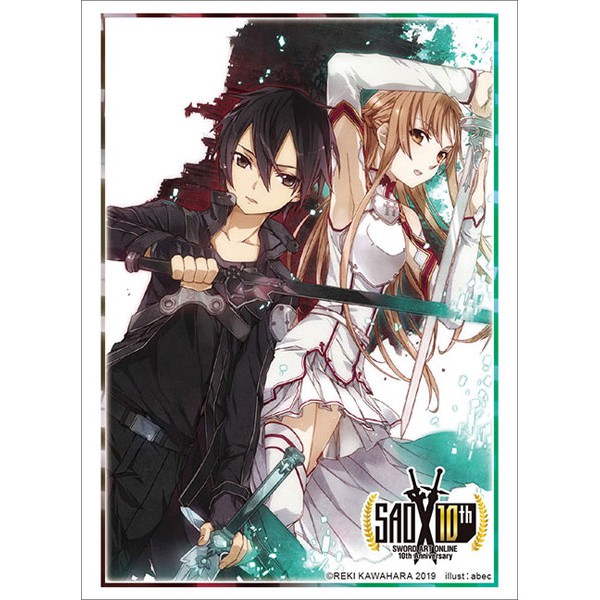 Bushiroad Sleeve Collection HG Dengeki Bunko Sword Art Online Aincrad Kirito &amp; Asuna - ซองใส่การ์ด, ซองการ์ด
