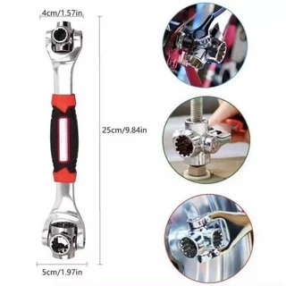ปากตาย บล็อก อเนกประสงค์ 48 In 1 ประแจซ็อกเก็ต Universal Wrench360องศา 8เบอร์ ประแจเหลี่ยม ประแจ 8หัว ประแจอเนกประสงค์
