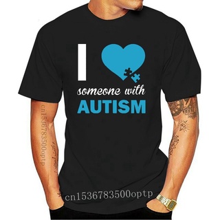 [S-5XL]ใหม่ เสื้อยืดลําลองแฟชั่น สําหรับผู้ชาย แขนสั้น คอกลม พิมพ์ลาย Autism Someone With Autism