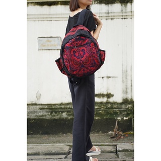 เลือกสี กระเป๋าเป้ กระเป๋านักเรียน ผ้าปัก ม้งThai Hmong Shoulder School Backpack