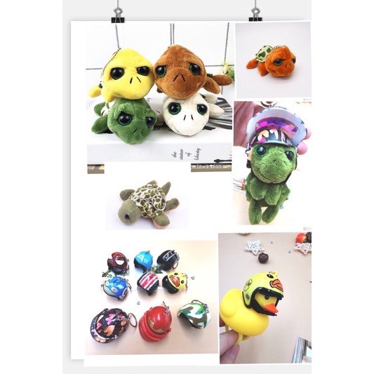 Sale！10Baht！พวงกุญแจเต้าหมาร้องมีไฟเป็ดร้องมีไฟหมวก Boll turtle/Dog/Duck keychain WG