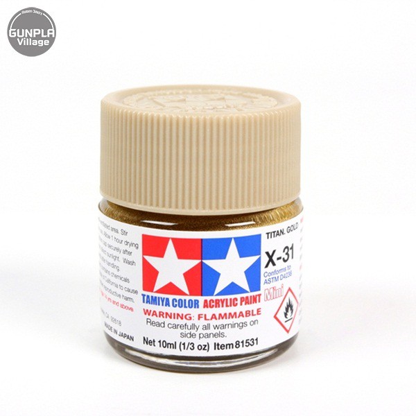Tamiya 81531 Acrylic Mini X-31 Titan Gold 49376487 (สี)