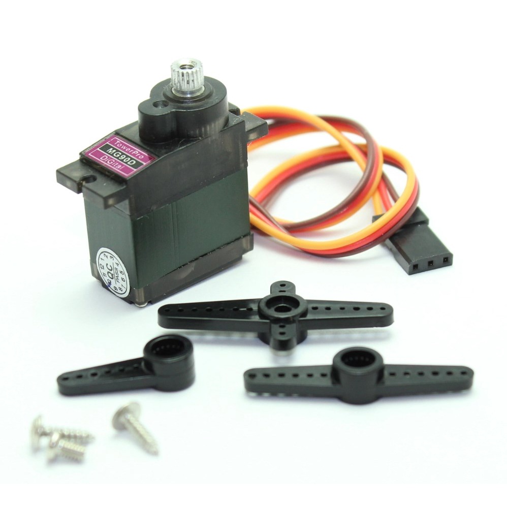 เซอร์โว TowerPro MG90D แท้ Micro Servo แรงดึง 2.4kg เฟืองโลหะ ดิจิตอล ลูกปืนคู่ เครื่องบิน F3A 3D ฮอ