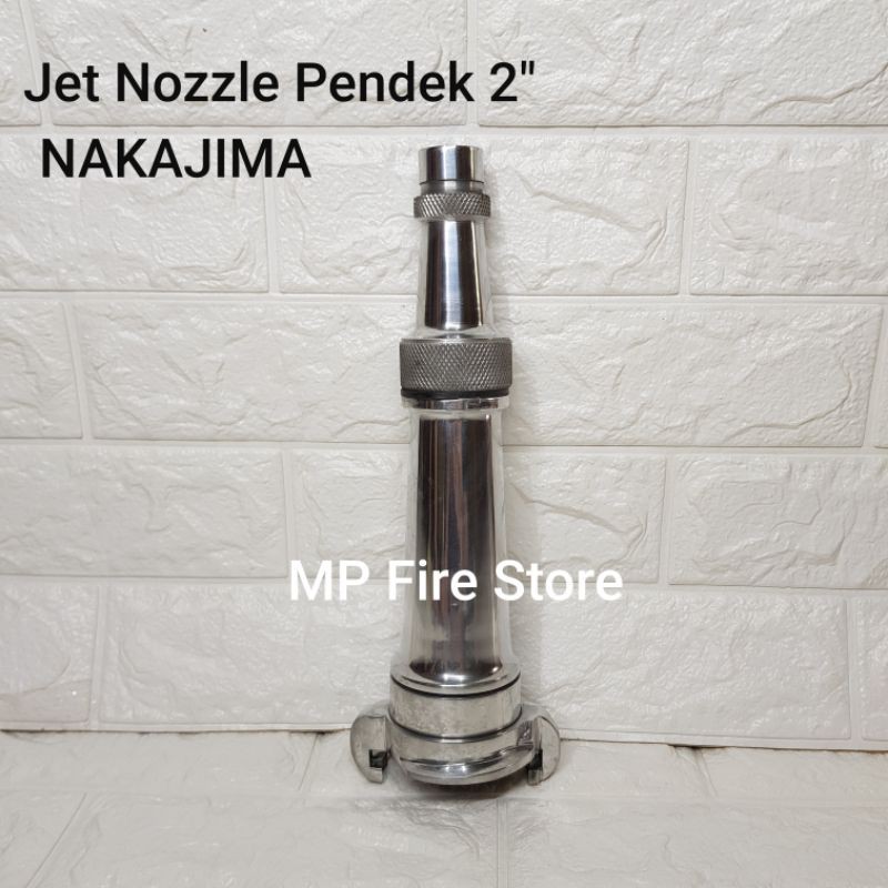 หัวฉีดเจ็ทสั้น 2 นิ้ว NAKAJIMA Nuzzle เครื่องดับเพลิงแบบสั้น อลูมิเนียม