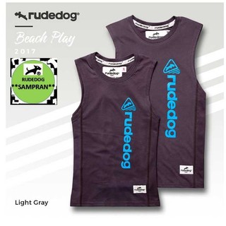 Rude dog เสื้อแขนกุด ชาย หญิง  รุ่น B17  สี เทา