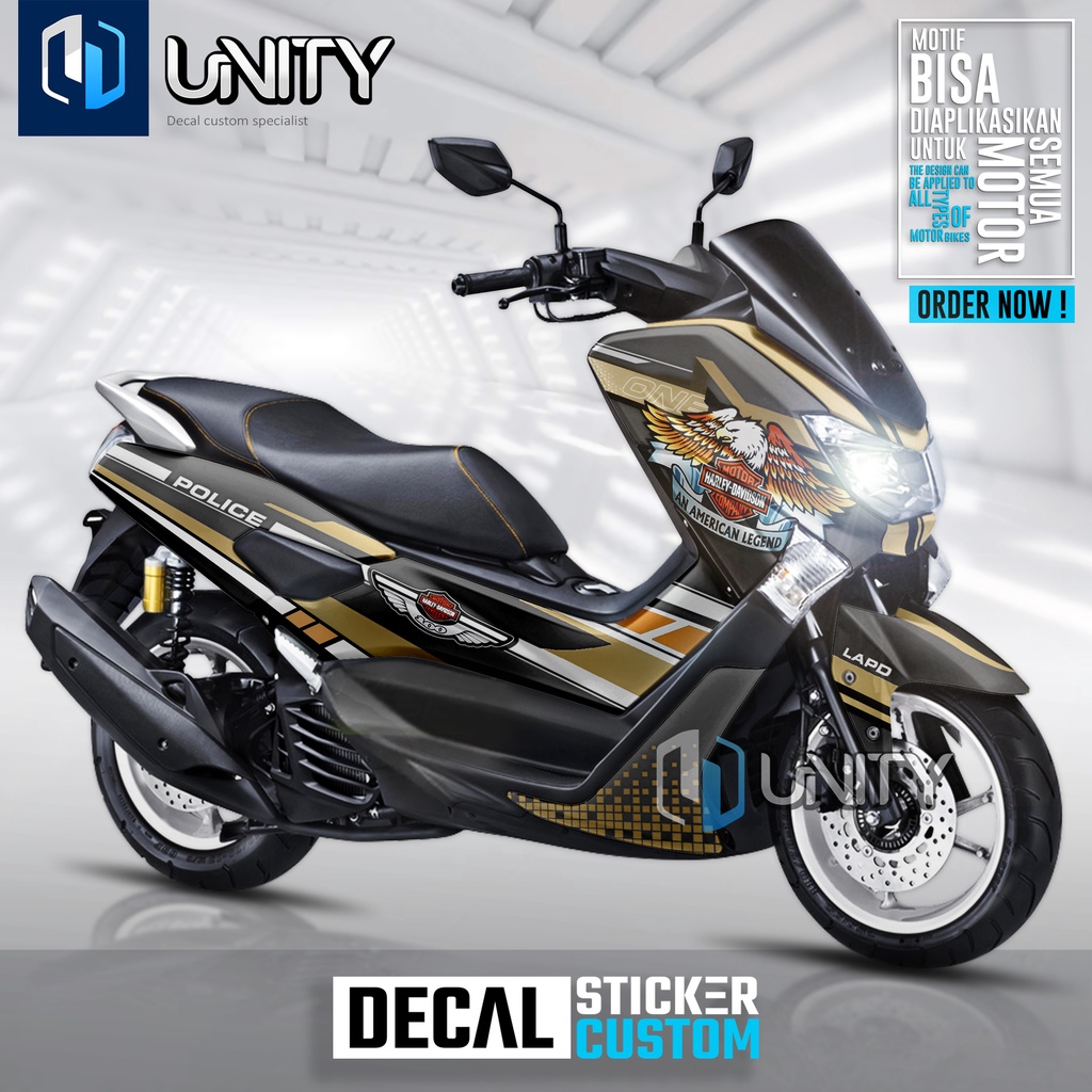รูปลอก Nmax เต็มตัว - สติ๊กเกอร์/สติ๊กเกอร์รูปลอก NMAX CUSTOM POLICE ALL NMAX
