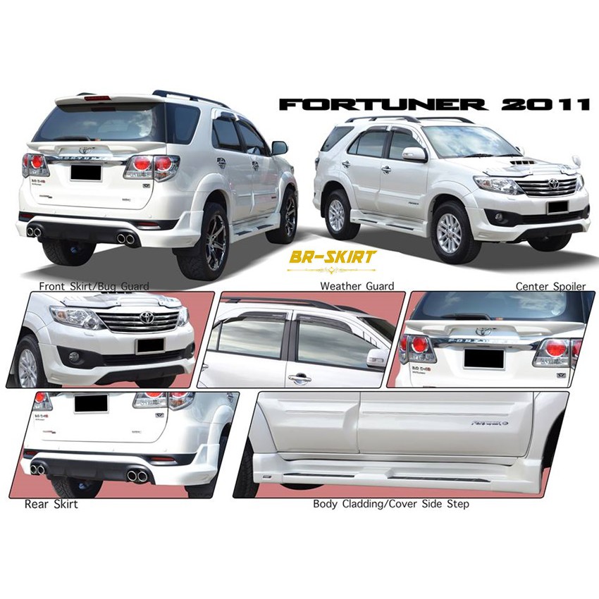 ชุดแต่งสเกิร์ต Toyota Fortuner 2011-2014 ทรง TRD