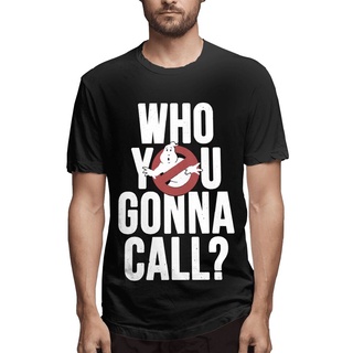 [S-5XL]พร้อมส่ง เสื้อท็อป ลาย Who You Gonna Call Real Ghostbusters ขนาดใหญ่ สําหรับผู้ชาย FCclna22GFodfm75