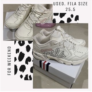 Used FILA SNEAKERS SIZE25.5 พร้อม กล่องซื้อจากเกาหลี