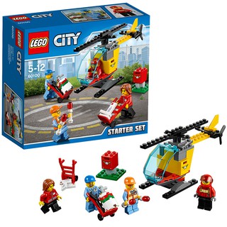 LEGO CITY : No.60100 LEGO CITY AIRPORT STARTER SET (2016) ชุดทีมเจ้าหน้าที่สนามบิน ของแท้ 100%