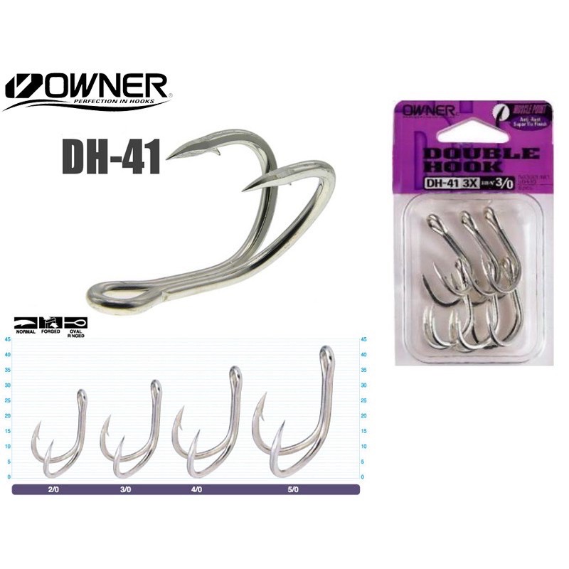 Double Hook OWNER DH-41 3X Strong