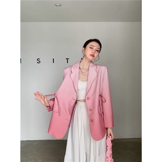 พรี เบลเซอร์ชมพูไล่สี เก๋มาก ทรงโอเว่อไซส์ ฮิตสุดค่าChompoo Blazer