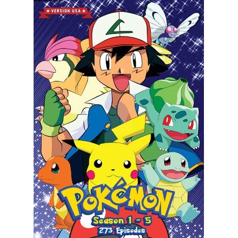 Pokemon TV Series Anime DVD เวอร์ชันภาษาอังกฤษ