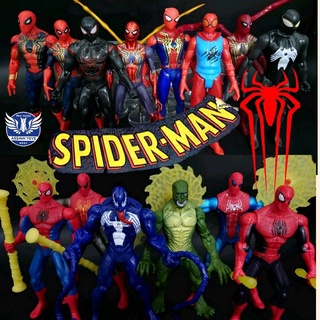 โมเดล Spiderman All Star รวม สไปเดอร์แมน ทุก Series ขนาด 15-18 Cm ขยับแขนขาได้ มีไฟกลางตัว ราคาถูกมาก พร้อมส่งทันที💥