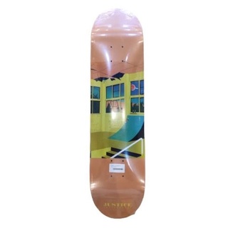 Justice Skateboard Deck Orange Size 8.0"