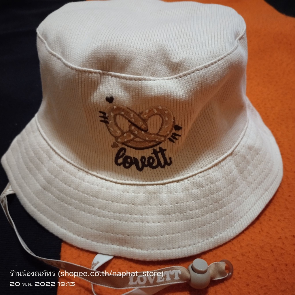 หมวกคุ๊กกี้สีครีม ไซส์ M ของใหม่ 03 Cookies - Bucket Hat (Earl Grey) Babylovett