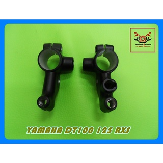 YAMAHA DT100 DT125 RXS MIRROR LEVER BRACKET LH&amp;RH SET "BLACK" // หูจับกระจก ซ้าย&amp;ขวา สีดำ สินค้าคุณภาพดี