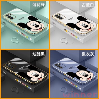 เคส OPPO Reno6Z เคส OPPO Reno6 Disney Mickey โทรศัพท์มือถือลายกล้องสําหรับ MQ